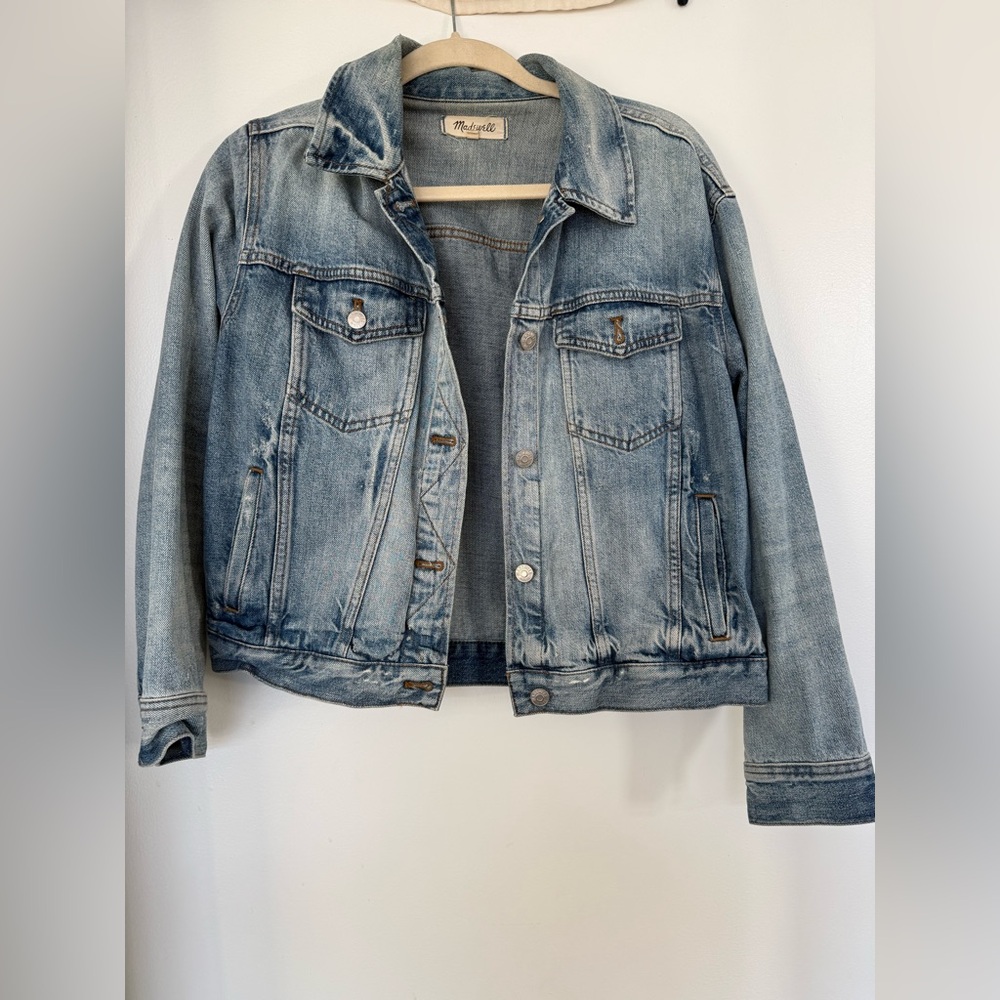 Madewell Light Denim Jean Jacket, Size Medium